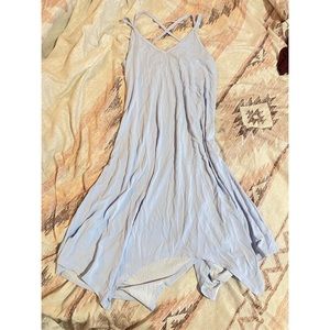 Blue Flowy Tank Dress